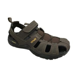 TEVA Forebay River Sandals Men’s Size 13 in Turkish Coffee Brown
